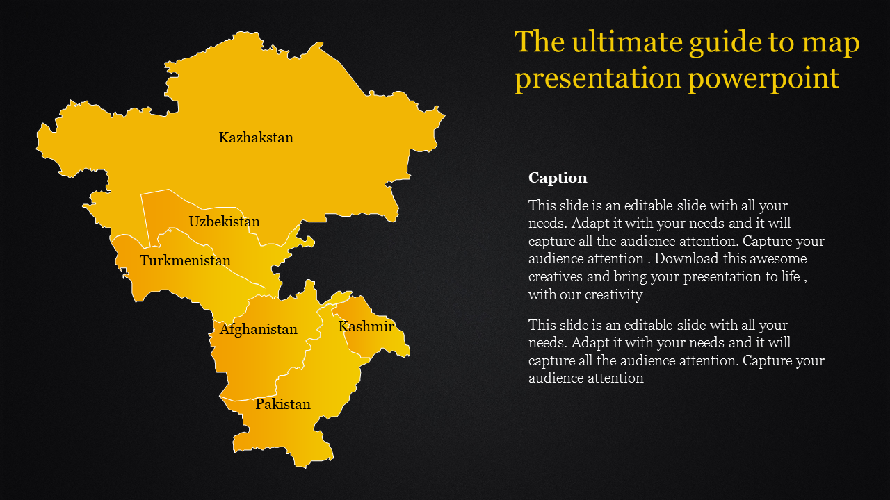 The Best Map Presentation PowerPoint template and Google Slides